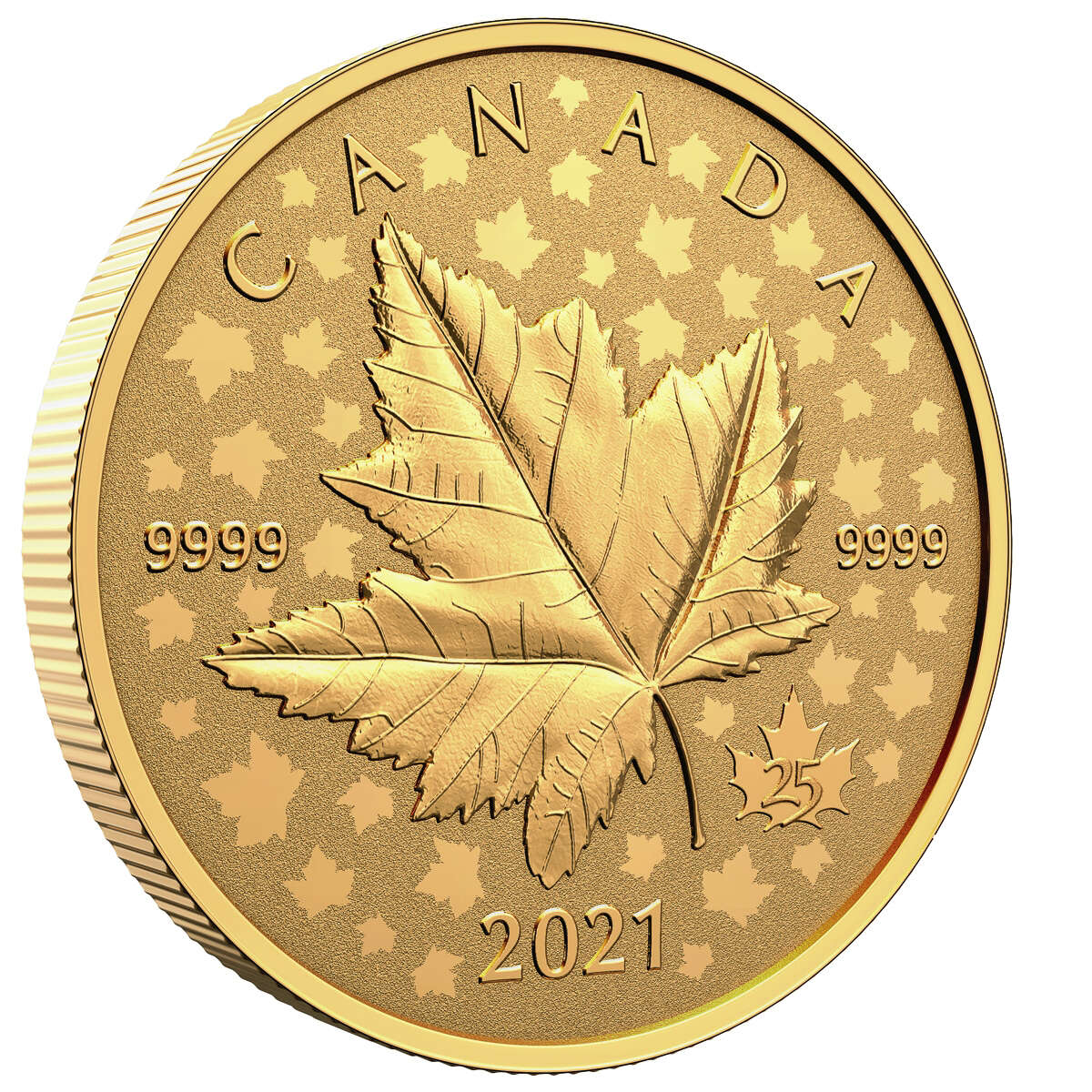 2021 $200 Maple Leaf Celebration - Pure Gold Piedfort Coin - Image 3