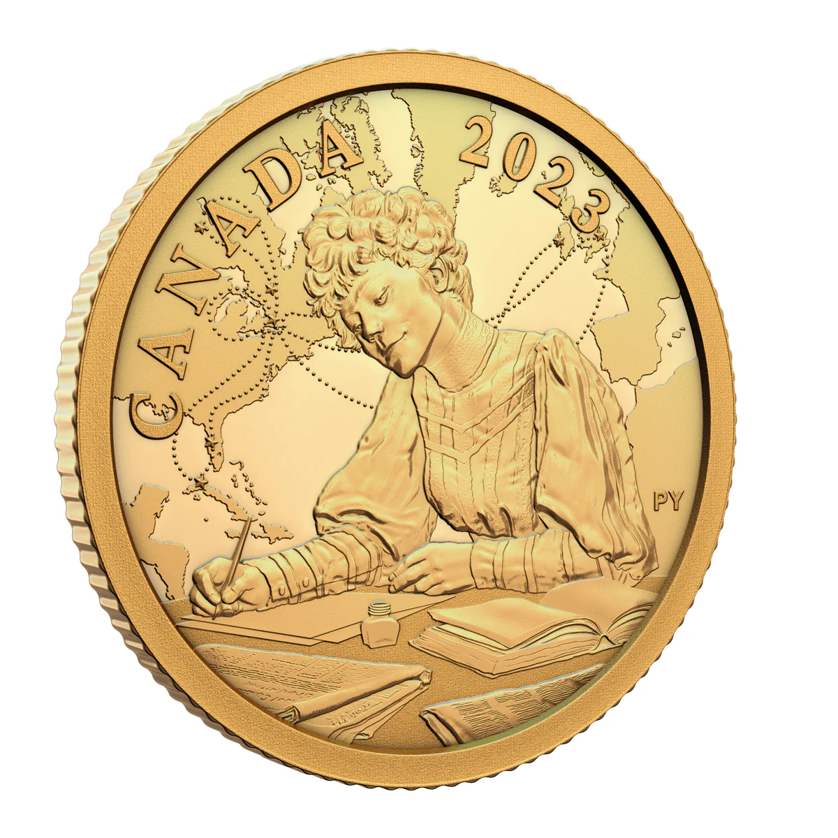 2023 $100 Kathleen "Kit" Coleman: Pioneer Journalist - Pure Gold Coin - Image 4