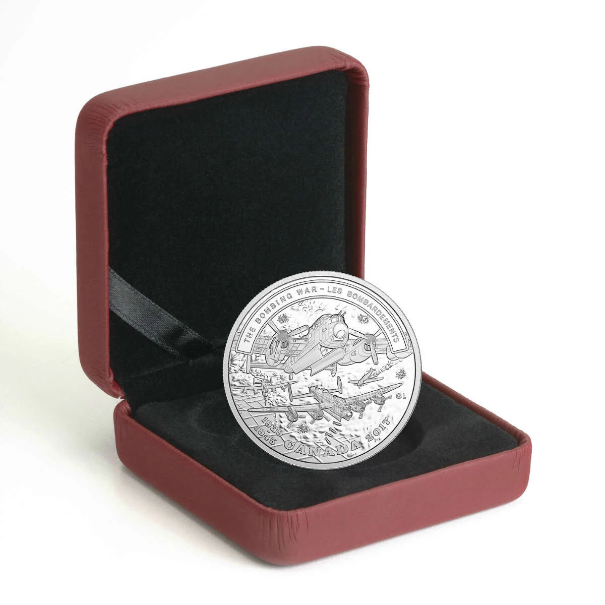 2017 $20 Second World War Battle Front Series: The Bombing War - Pure Silver Coin - Image 3