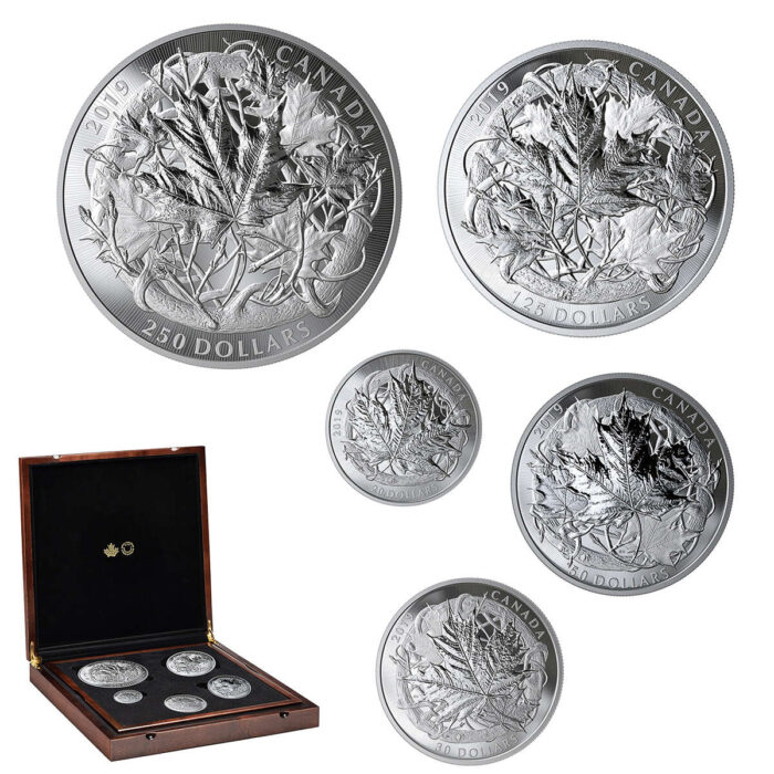 2019 The Canadian Maple Masters Collection - Pure Silver Coin Set