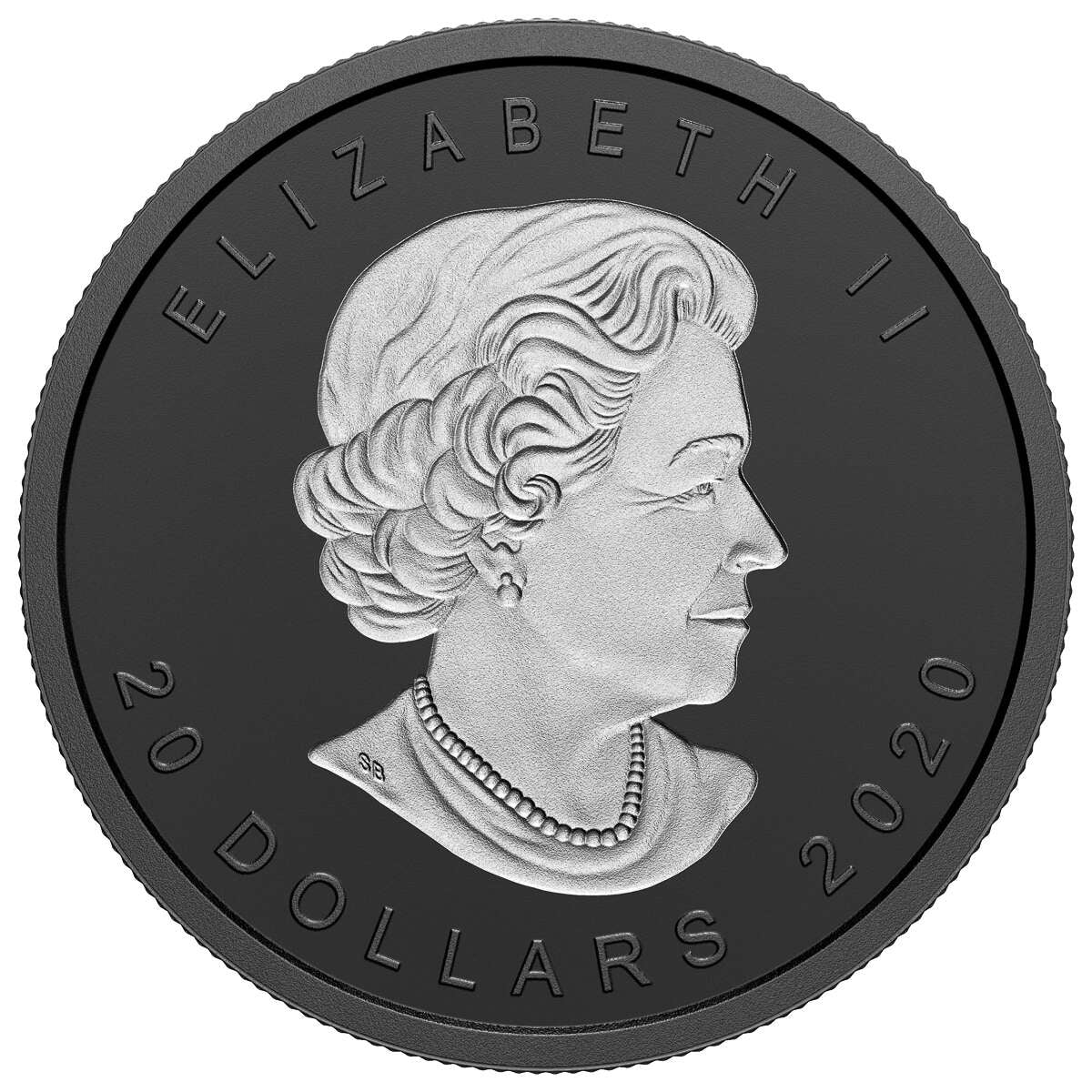 2020 $20 Rhodium-Plated Incuse 1oz SML - Pure Silver Coin - Image 2