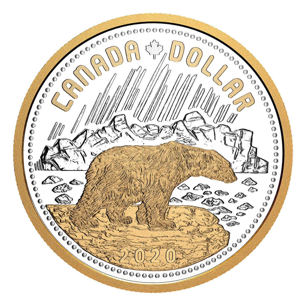 2020 $1 Renewed Silver Dollar: 140th Anniversary of the Arctic Territories - Pure Silver Coin