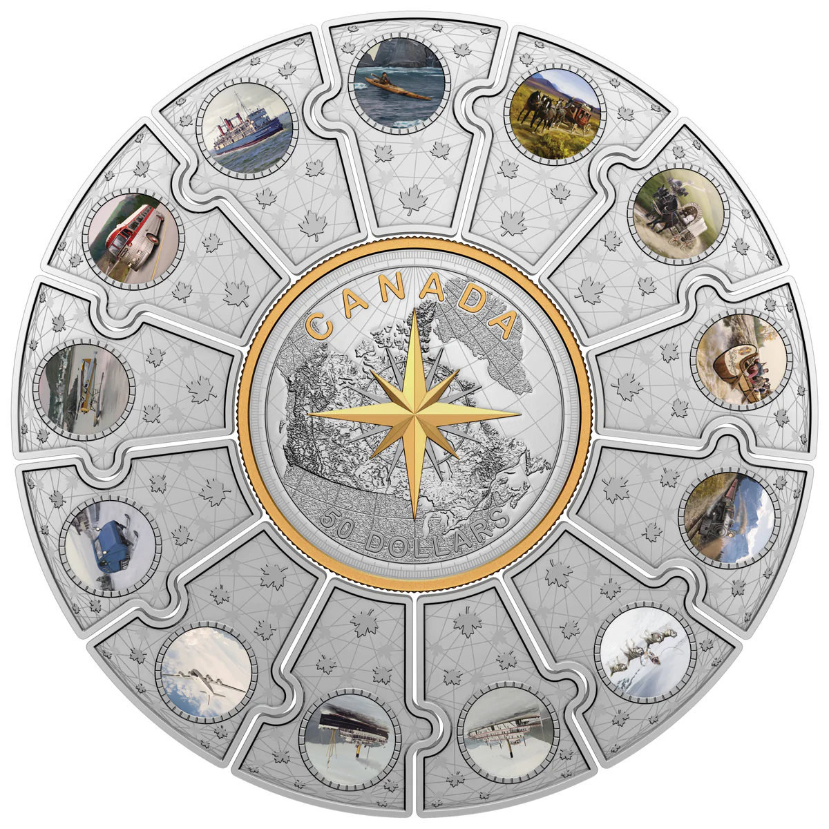 2022 Canadian Passages Fine Silver Puzzle Coin - Bullion Mart