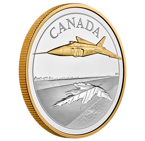 2021 5 oz. Pure Silver Coin - The Avro Arrow - Image 3