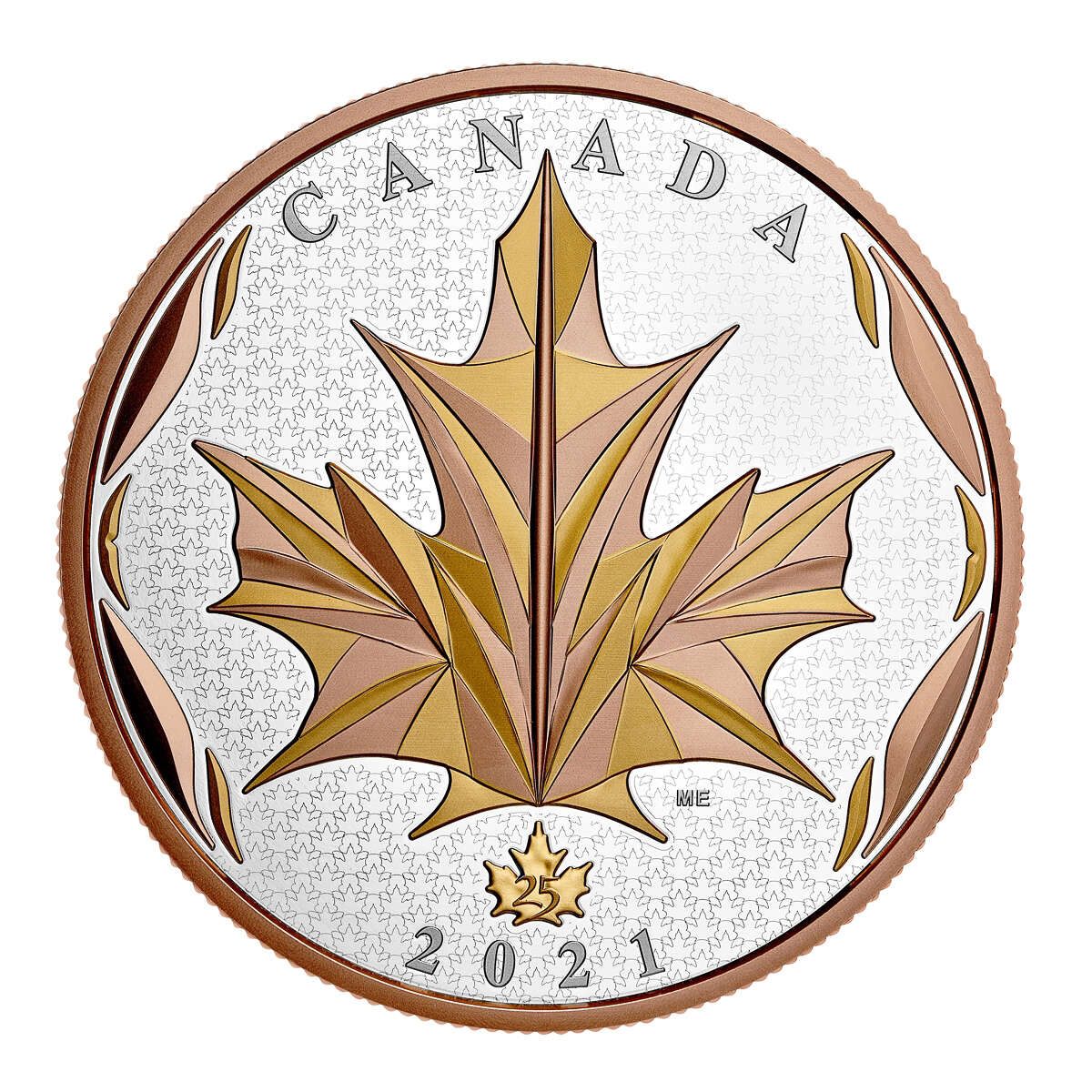 2021 $50 Maple Leaves in Motion - Pure Silver Coin