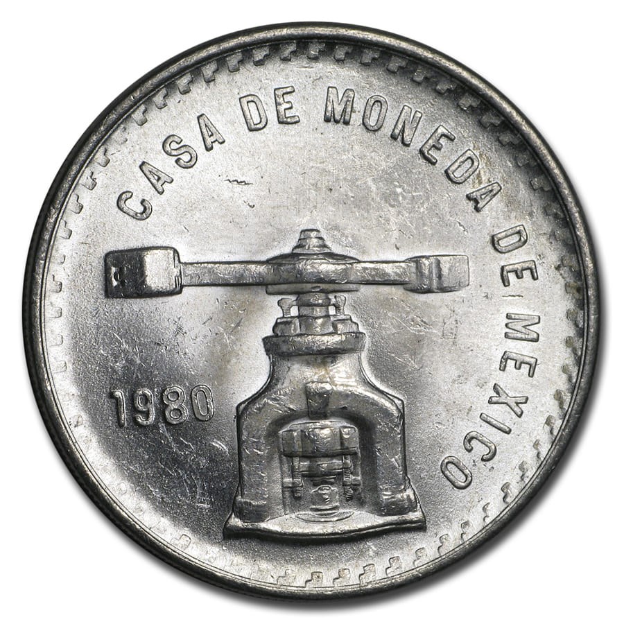1980 Mexico 1 oz Silver Onza Balance Scale - Bullion Mart
