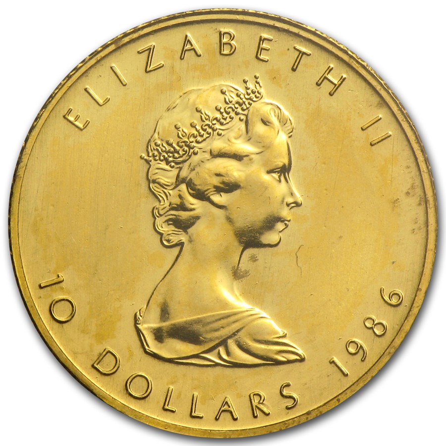 1986 Canada 1/4 oz Gold Maple Leaf - Image 2