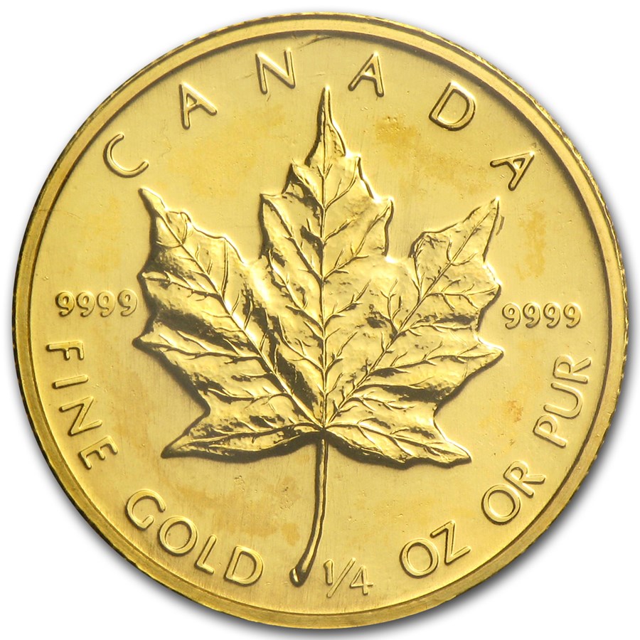 1986 Canada 1/4 oz Gold Maple Leaf