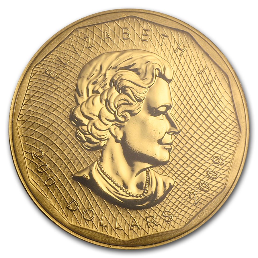 2009 Canada 1 oz Gold Maple Leaf .99999 BU (w/Assay Card