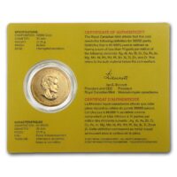 2009 Canada 1 oz Gold Maple Leaf .99999 BU (w/Assay Card