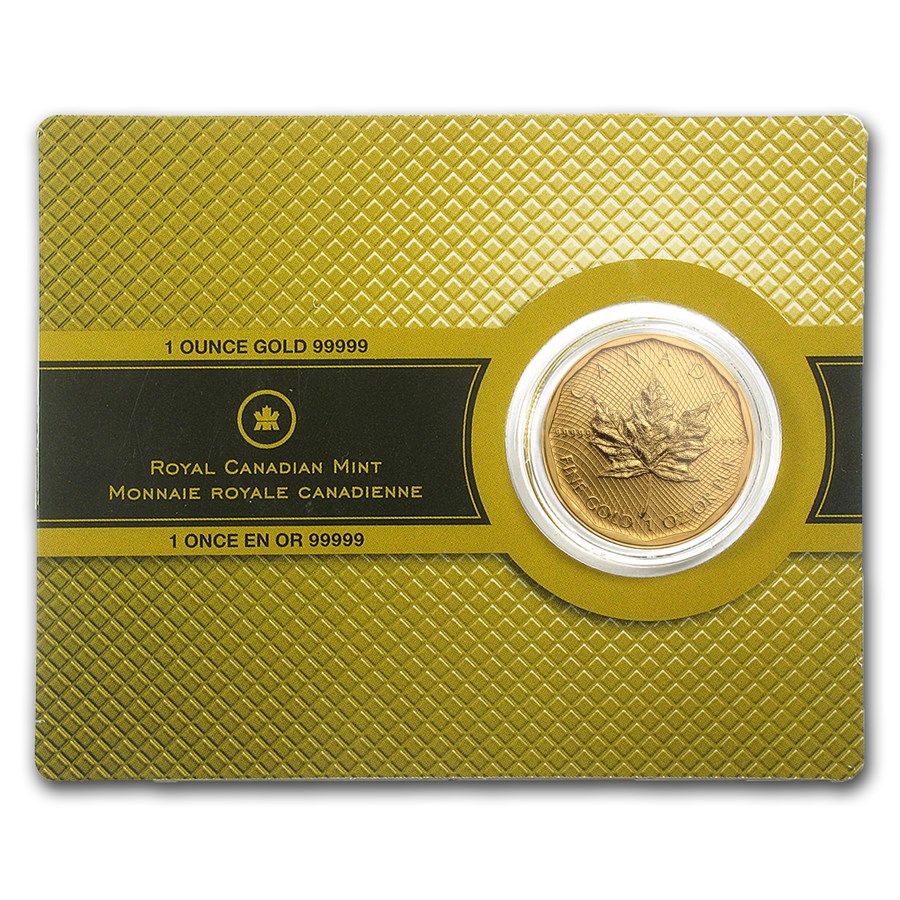 2009 Canada 1 oz Gold Maple Leaf .99999 BU (w/Assay Card