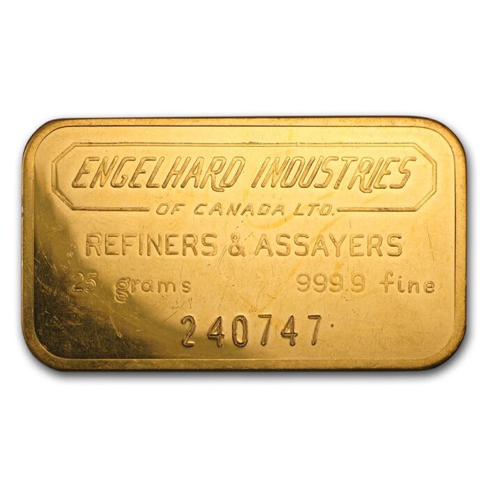 25 gram Gold Bar - Engelhard