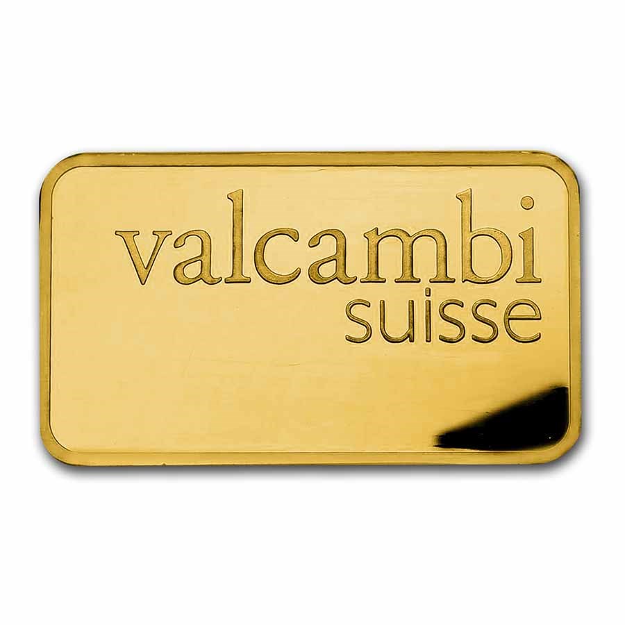 250 gram Gold Bar - Valcambi (w/Assay) - Bullion Mart