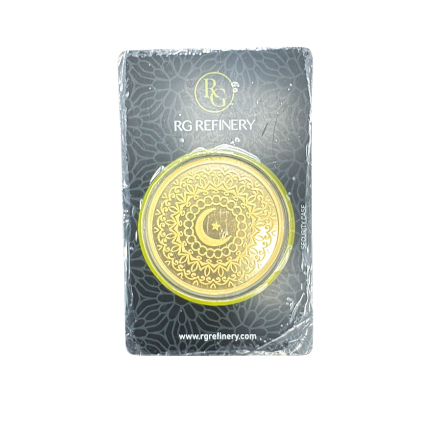 1 oz Crescent Moon & Star Pure Gold Coin - RG Refinery