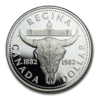 ネパール　100ルピー　FAO　世界食料デー　カントリーウーマン　銀貨 1981 1982 Canada Silver Dollar Proof (Bison Skull) - Bullion Mart