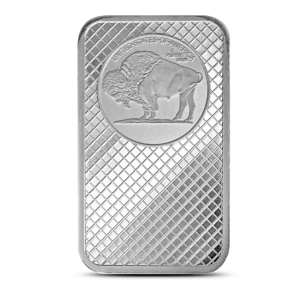 5 Oz Silver Towne Liberty Buffalo Bar - Image 2