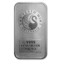 1 oz Silver Bar - Perth Mint - Bullion Mart