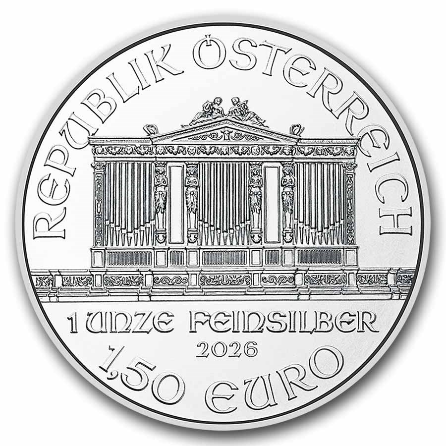 2026 Austria 1 oz Silver Philharmonic BU - Bullion Mart