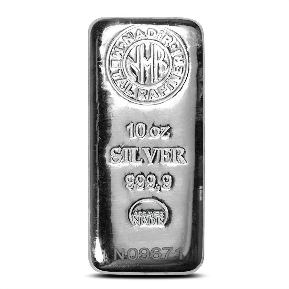 10 oz Nadir Refinery Silver Bar-999 - Bullion Mart