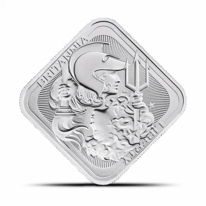 1 oz The Royal Mint Britannia and Liberty Silver Bar (New