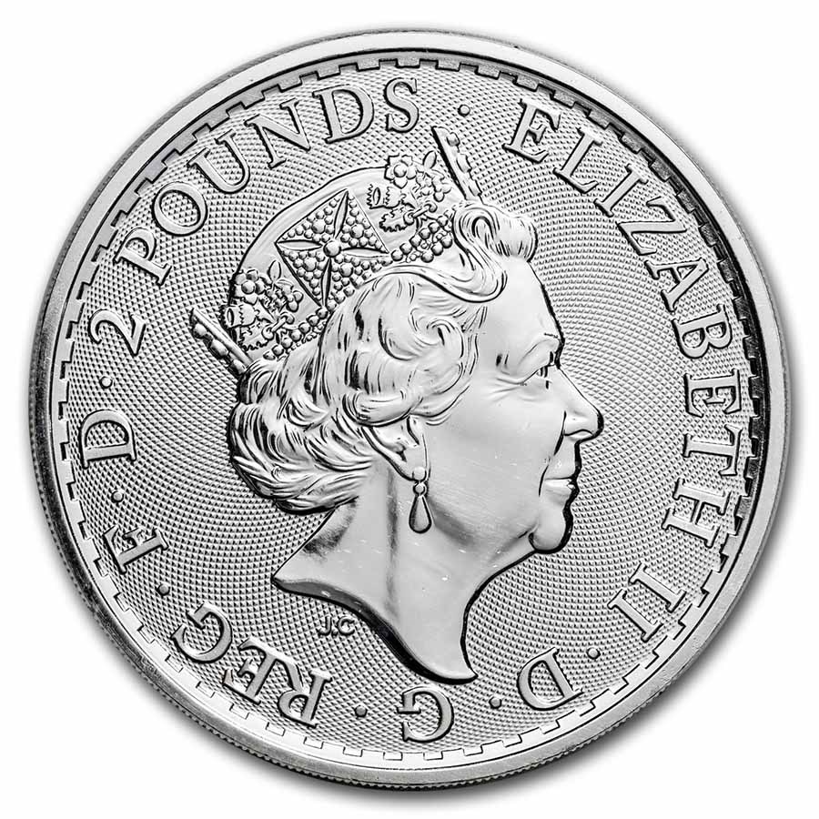 Great Britain 1 oz Silver Britannia BU (Random Year) - Image 2
