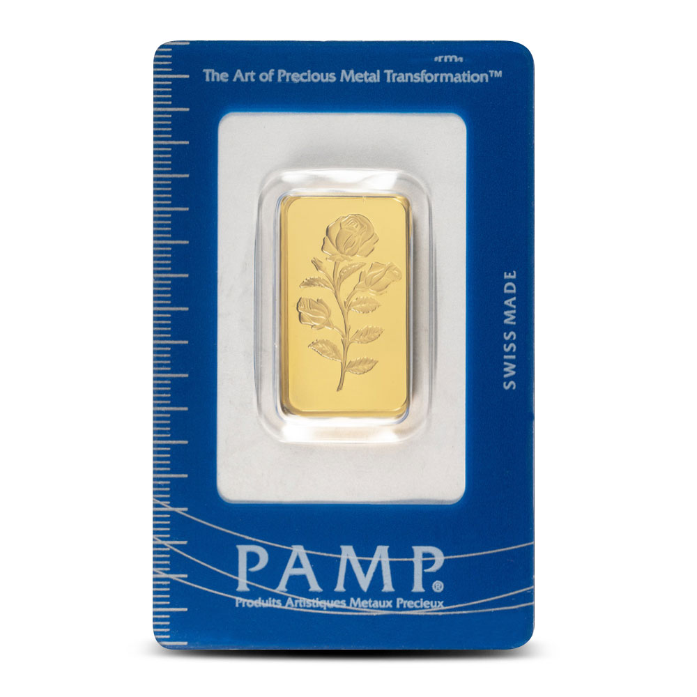 1/2 Oz Gold Pamp Suisse Rosa Bar (IN ASSAY)