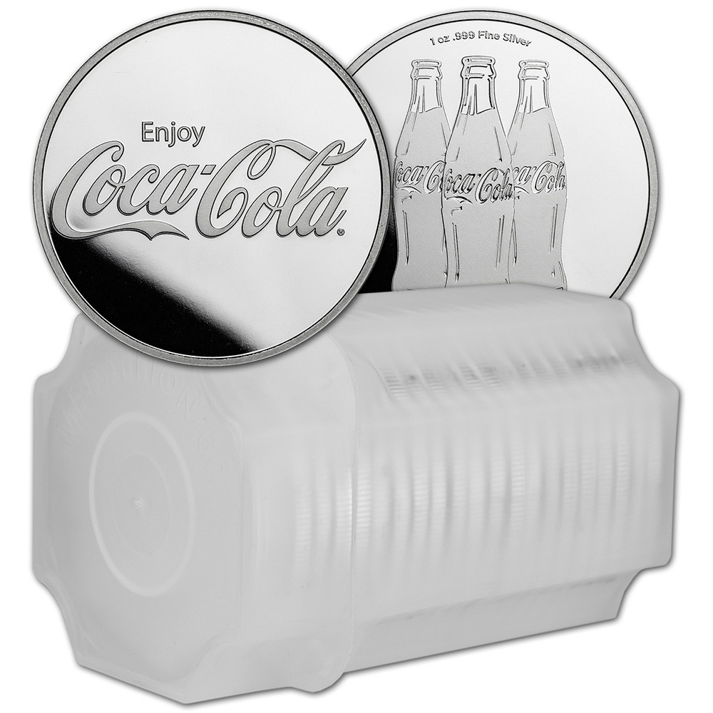 1 oz Coca Cola Silver Round - Empty Tube