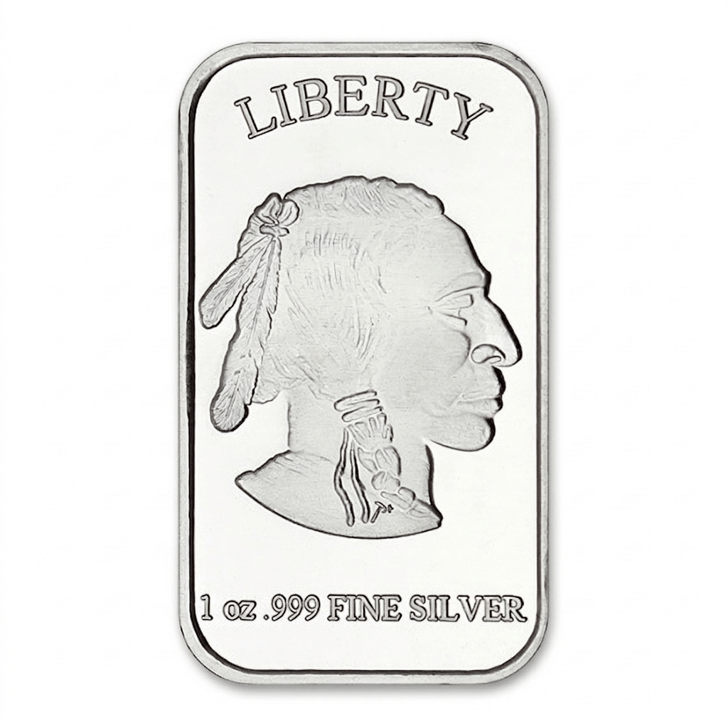 1 oz Buffalo Silver bar - Image 2