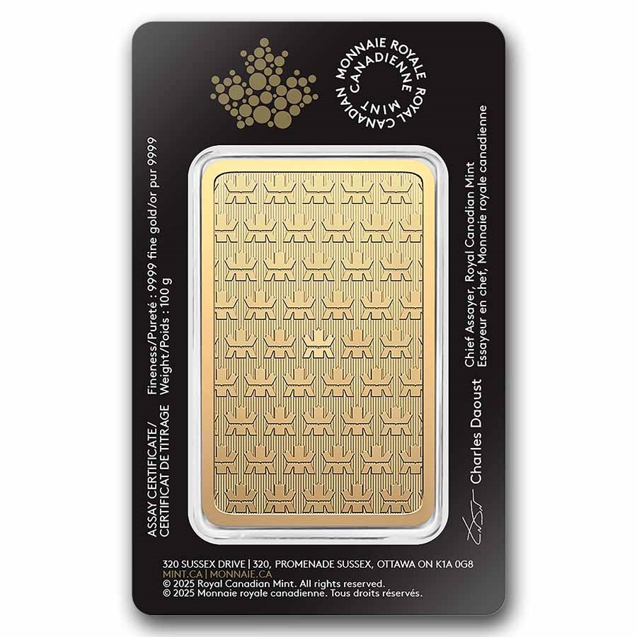 100 gram Gold Bar - Royal Canadian Mint (In Assay) - Image 2