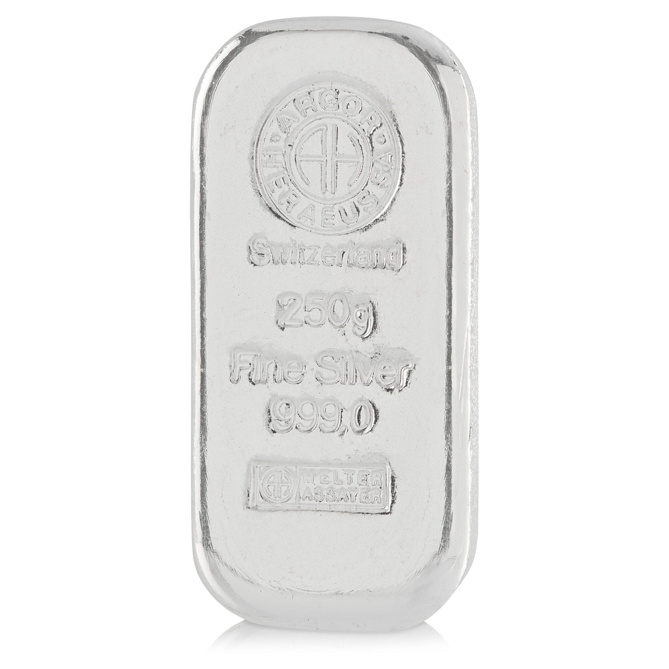 250 gram Silver Bar - Argor-Heraeus (Switzerland)