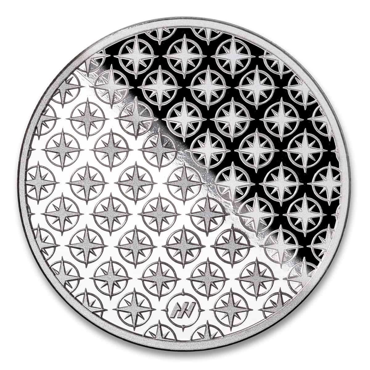 1 oz Silver Round - Compass Rose - Image 2
