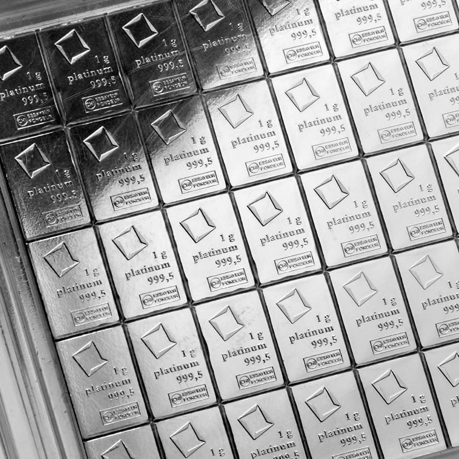 50 x 1 Gram Platinum Valcambi CombiBar (In Assay) - Image 3